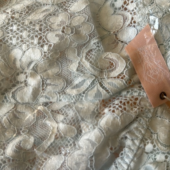 NWT $78 HAH Comin in HAHt Lace Bodysuit Something Blue Lingerie Bridal Sz XS - Picture 4 of 5